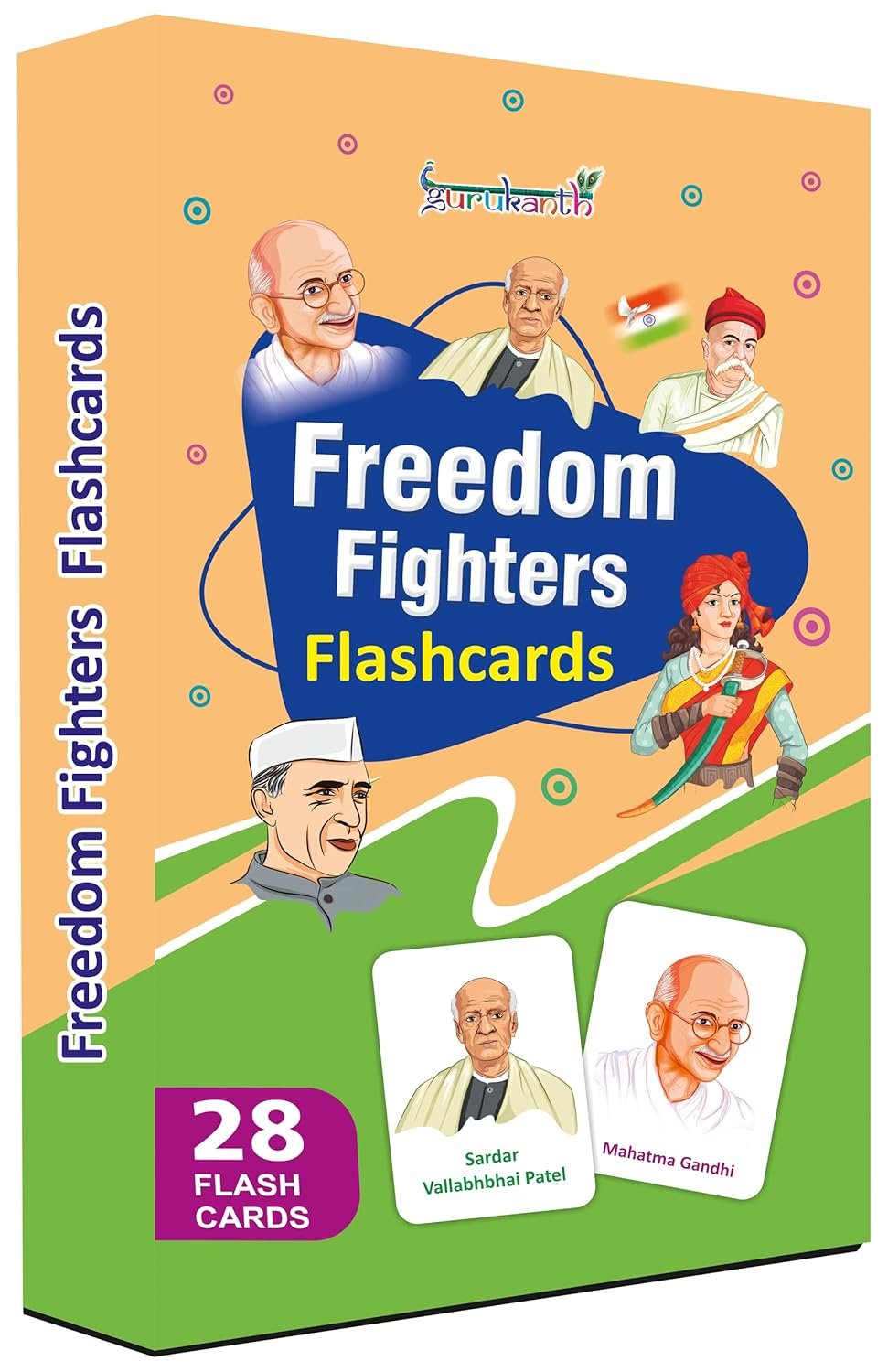 Premium Freedom Fighters Flash Cards for Kids Early Learning | Easy & Fun Way of Learning 1 Year to 6 Years Babies Smart Toys