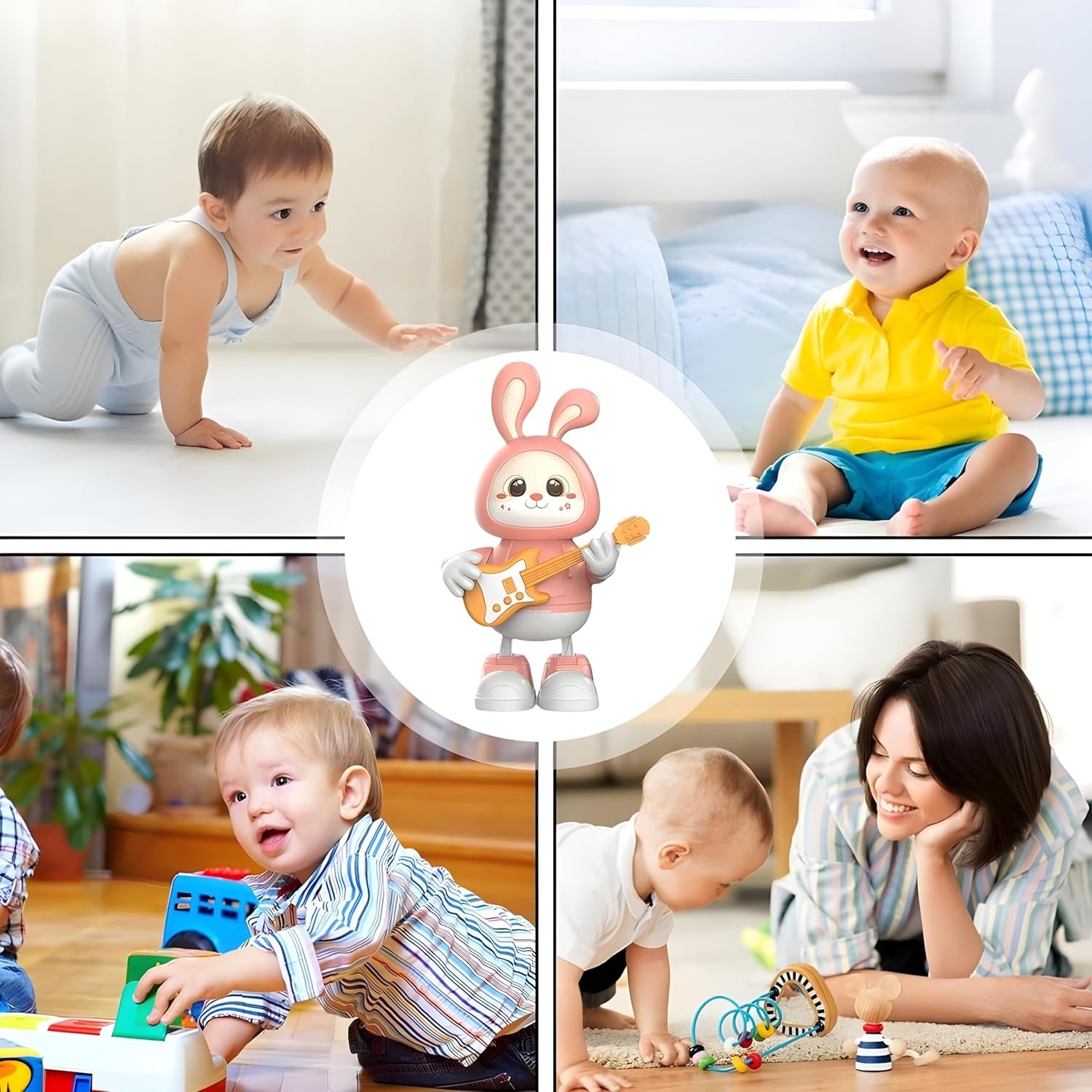 Dancing Music Guitar Rabbit Toy, Babies Toys 1-3 Year Old Toddler Toys, Toddler Education Toys, Musical Intelligence Development Toys for Kids Boys Girls - Image 4