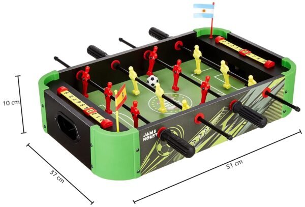 Amazon Brand - Jam & Honey Foosball Table | Soccer Board Game for Boys and Girls Age 5-12 Years | Portable | Indoor Outdoor Board Game | Medium | 51 x 37 x 10 cm - Image 3
