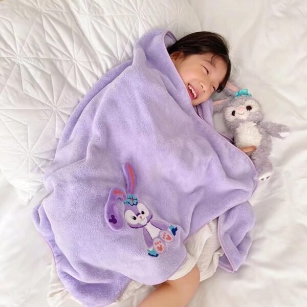 Microfiber Kids Bath Towels Quick Dry Super Absorbent Super Soft Bath Towel for Babies Toddler-Baby Towel for Boys and Girls (Purple, Pack of 1) - Image 3