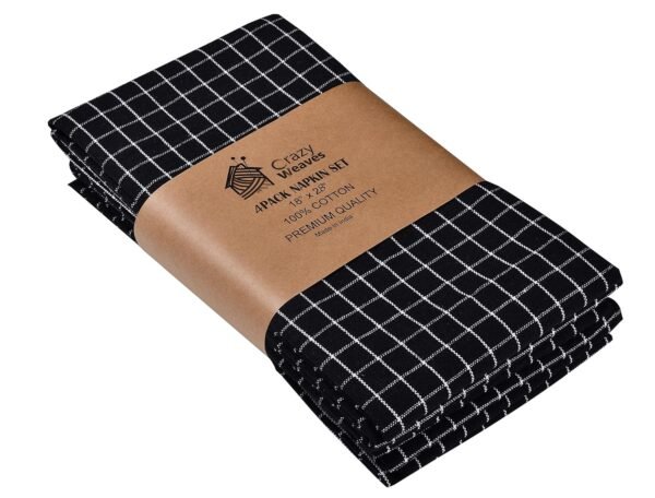 Crazy Weaves Cotton Hand Towel Lunch Box Towels Daily use Towel Face Towel Pack of 4 (18