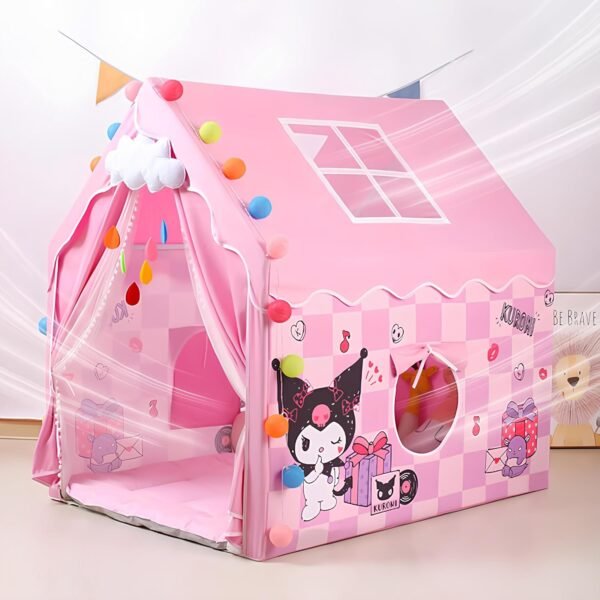 Light Weight Kids Play Tent House for 3-8 Year Old Kids Girls and Boys (Pink CAT) - Image 2