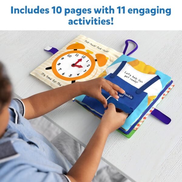 Skillmatics Quiet Book - Sensory Activity Book With 11 Interactive Daily Activities, Gifts For Kids Ages 18 Months To 4 Years,Multicolor - Image 4