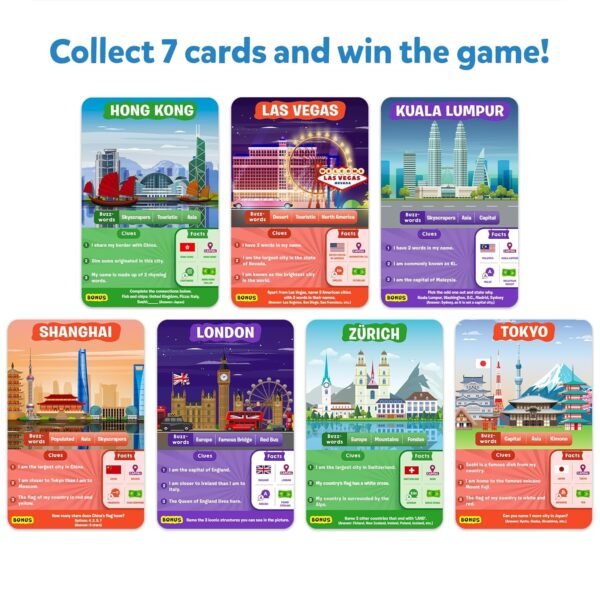 Skillmatics Guess in 10 Cities Around the World, Educational Travel Toys for Boys, Girls, and Kids Who Love Card Games, Board Games, Geography and History, Gifts for Ages 8, 9, 10 and Up - Image 5
