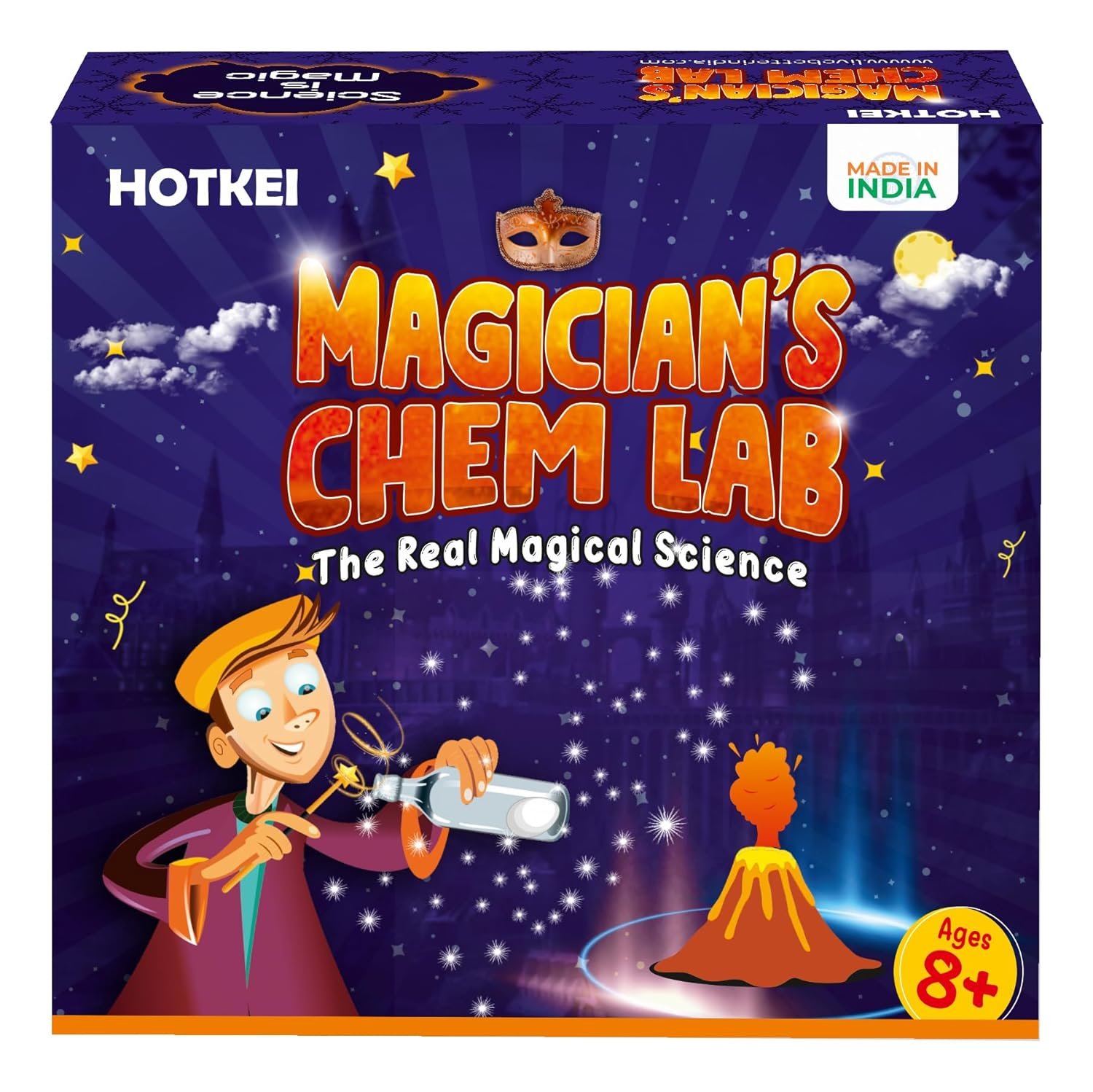 Magicians Chem Lab Educational Science Magic Experiment Kit Games Toys for Kids Boy Girl Age 8 9 10 12 Year Scientific Magic Tricks Kit Project Toy Birthday Gifts for Boys Girls Science Kit