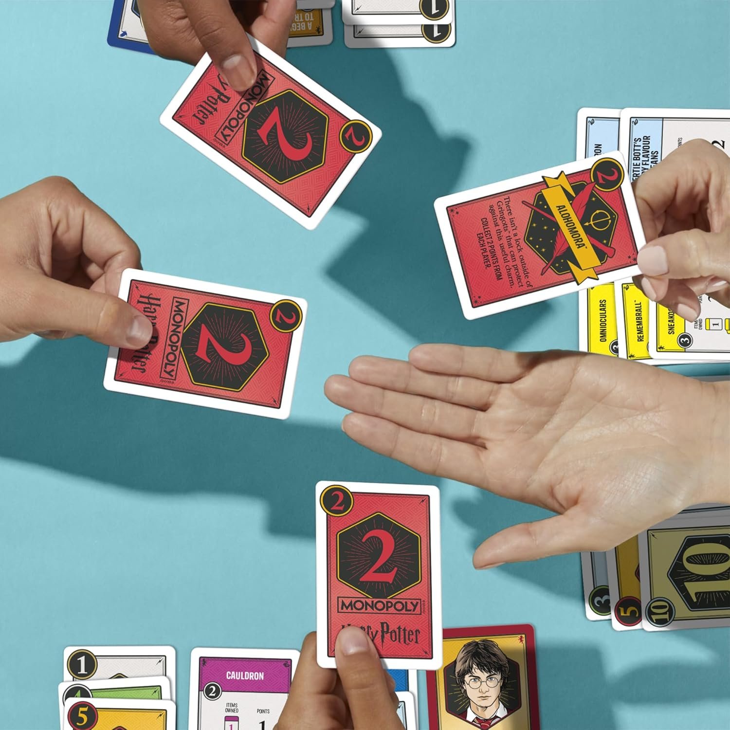 Monopoly Deal: Harry Potter Card Game | Family Games for Kids and Adults | Ages 8 and Up | 2 to 5 Players | 15 mins. | Travel Size - Image 2