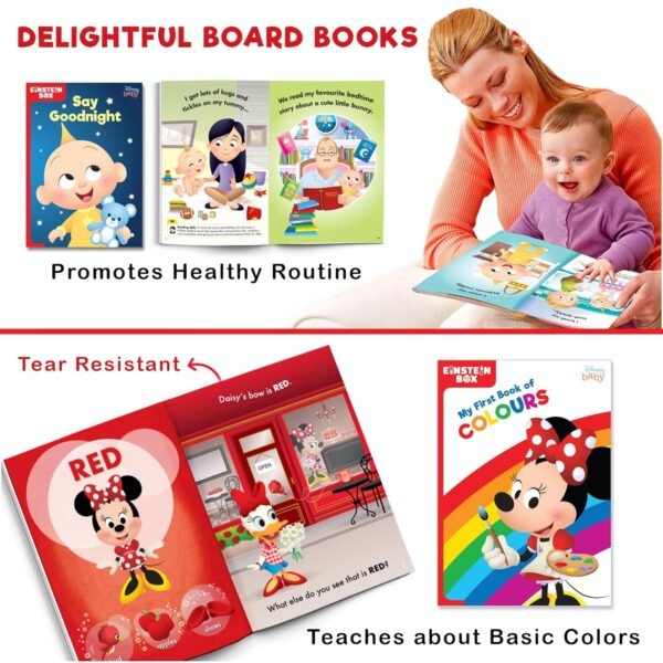 Einstein Box Featuring Disney for 1-Year-Old Boys and Girls | Books, Activities, Learning & Educational Toys & Games | Birthday Gift for 1-Year-Olds - Image 3