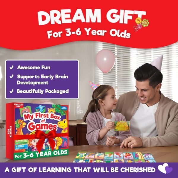 Einstein Box My First Box of Games for Kids 2-5 Years Old | 2-in-1 Set of Toys for Boys & Girls Ages 2-5 Years| Birthday Gift for Kids Ages 2,3,4,5 Years| Toddler Activity| Learning & Education Toys| - Image 6