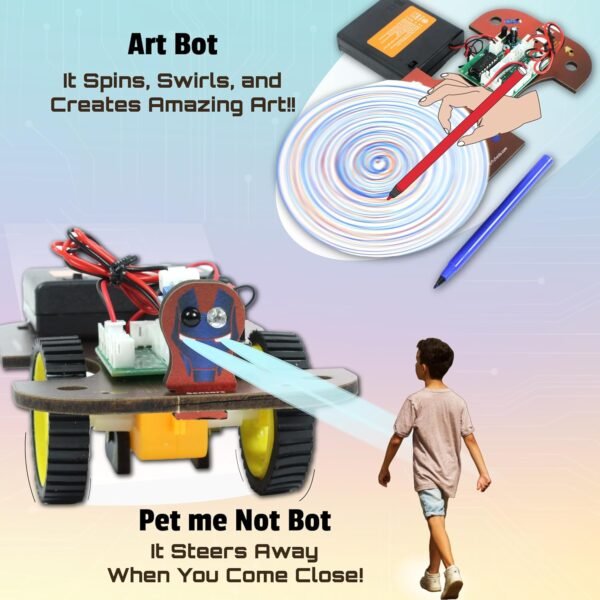 Butterfly Edufields 5in1 STEM Robotics kit | Robot Toys for Kids Ages 8 9 10 11 12 Years Old Boys Girls | Electronics Sensor Modules | No Coding Required | Birthday Gift for Kids Ages 8+ - Image 4