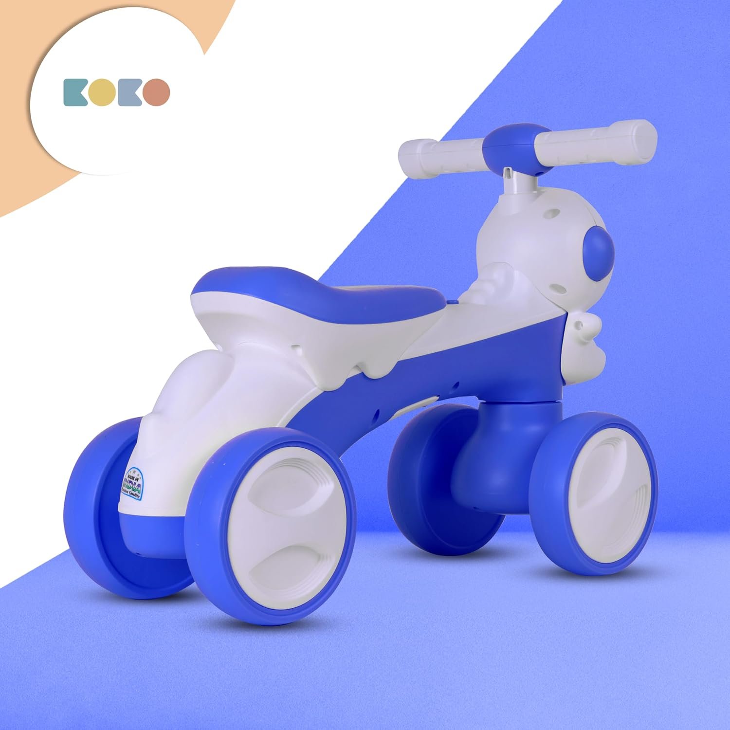 KOKO Astronaut Balance Bike for Toddlers – Lightweight Ride-On Toy with Sturdy Wheels, Safe and Fun Indoor/Outdoor Bike for Kids, Ages 1-3 Year (Blue) - Image 5