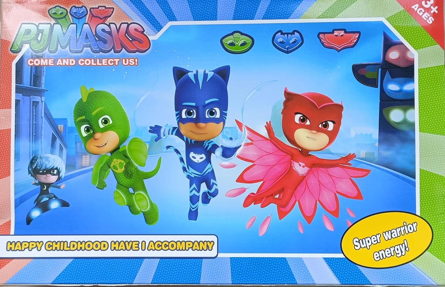 Cartoon Superhero PJ Masks Toy Set with 3 Hero Figures with Accessories and 3 Villains, Action Play Set for Children Ages 3+ - Image 6