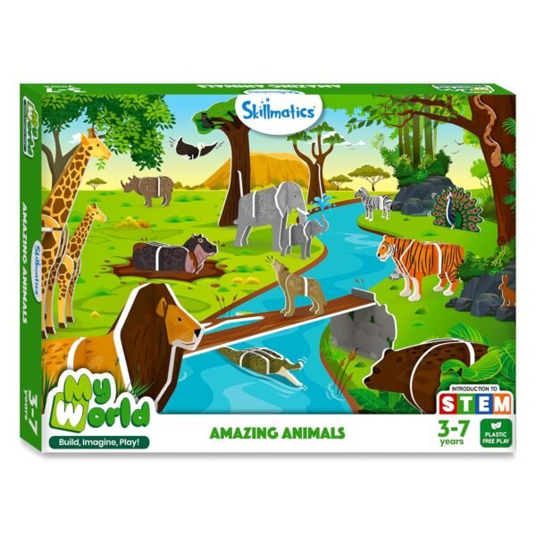 Skillmatics My World - Amazing Animals, STEM Building Playset & Learning Toy for Preschool Kids, Gifts for Ages 3 to 7 - Image 5