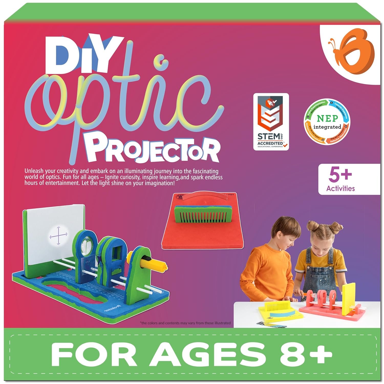 Butterfly EduFields Optics STEM Glass Toys for 8-10-12-14 Years Old Boys Girls | Science Kit for Kids | Birthday Gifts Ideas for Kids | STEM Learning Toys for 6,7,8,9,10,11,12,13,14 Year Olds - Image 4