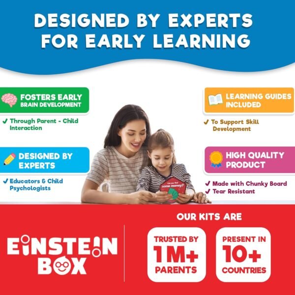 Einstein Box My Big Box of Games for Kids 3-6 Years Old| 4-in-1 Set of Toys for Boys & Girls Ages 3-6 Years| Birthday Gift for Kids 3,4,5,6 Years| Toddler Activity Kit| Learning & Education Toys| - Image 5