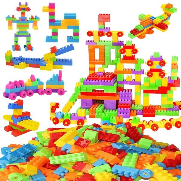 Unbreakable Train Blocks Toy/Building Blocks Toy Set for 3-8 Years Old Kids Boys & Girls,Multicolor,200 Piece