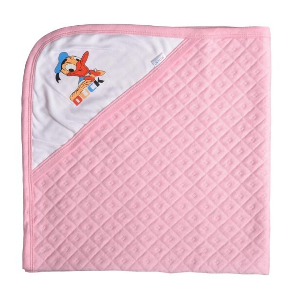 Baby Towel New Born Baby Clothes | Cotton | Hooded | Wrapper | Bath Robe | Carrying | Gift Combo | Infants Boys & Girls (0-6 Months) (Blue) - Image 3