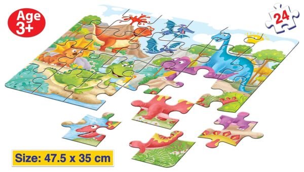 Frank Dinosaur Floor Puzzle (24 Pieces) | Fun & Educational Toy for Kids 3+ Year Old | Enhances Imagination, Coordination, and Patience - Fun & Challenging Games - 12510 - Image 4