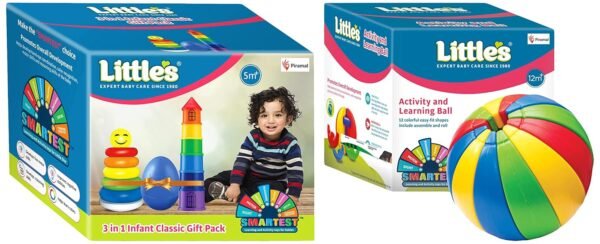 Little\'s 3 in 1 Infant Classic Gift Pack I Activity & Learning Toys for Babies I Multicolour I Infant & Preschool Toys I Develops fine Motor Skills & Reasoning Skills | 5 Months and Above - Image 6