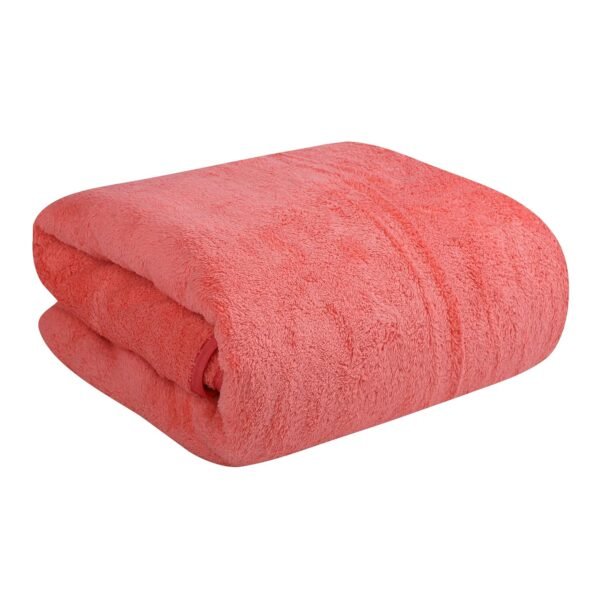 Fezora® Microfiber Bath Towels | (70x140) Extra Soft Plush & Quick Dry High Absorbency with Large Size Towels for Bathing (Pack of 1, Pink)