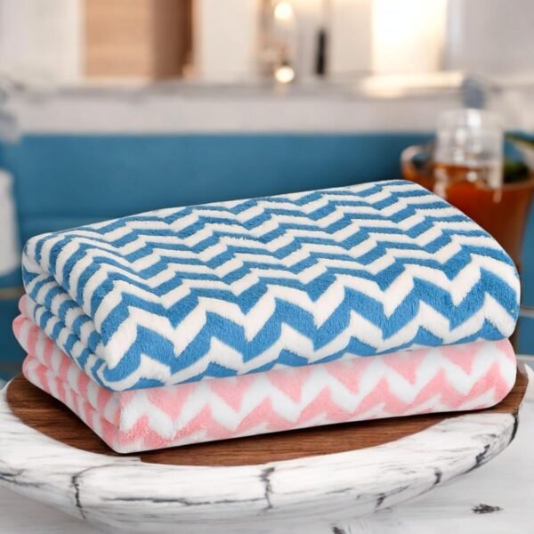 Luxury Ultra Soft Bath Towel Large Size (70 x 140 cm) for Kids & Adults | Super Absorbent Towels for Bathroom, Home, Hotel, Travel, Beach, & Spa | Daily Use Pack of 2 (Multicolor)