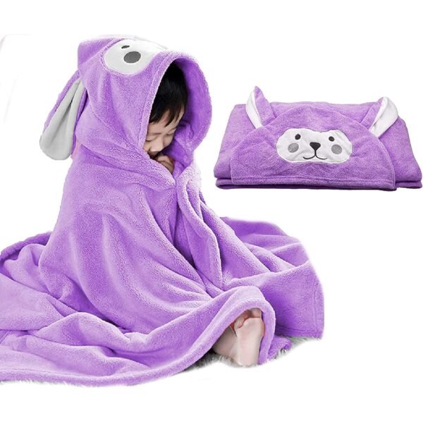Baby Bath Towel with Hood, Ultra Soft Hooded Baby Towels Super Absorbent Bathrobe Blanket Perfect Shower Gifts for Boys or Girls, Newborn, Babies, Infant and Toddlers 27.5
