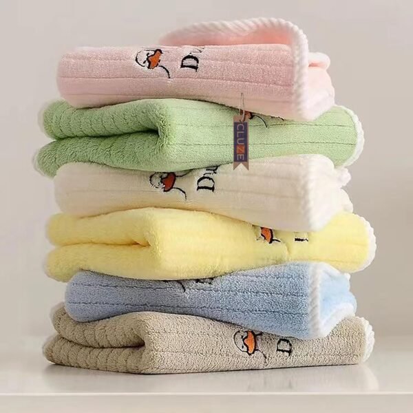 Microfiber Baby Face Towel Super Soft Absorbent Cloth for Kids Set of 6 (25X25 CM) - Image 6