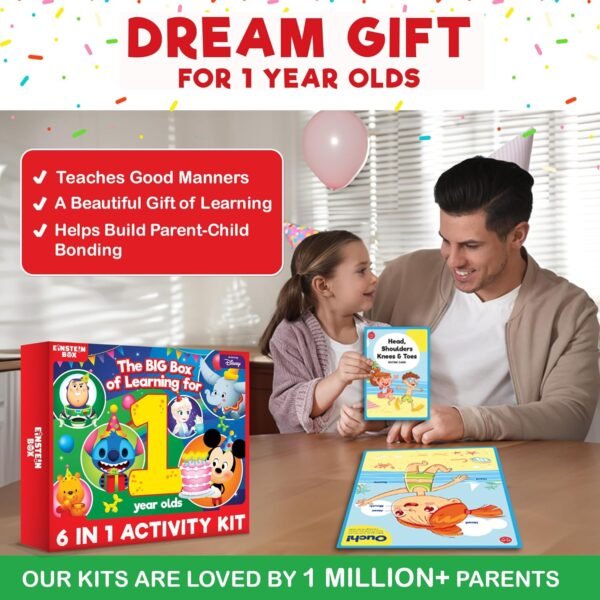 Einstein Box Featuring Disney for 1-Year-Old Boys and Girls | Books, Activities, Learning & Educational Toys & Games | Birthday Gift for 1-Year-Olds - Image 6