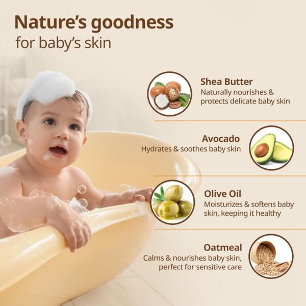 LuvLap Moisturizing Baby Bathing Bar, Baby soap with pH 5.5, with Shea Butter, Avocado, Olive Oil & Oatmeal, Paraben free, Dermatologically tested, with soap tray, 75g - Image 5