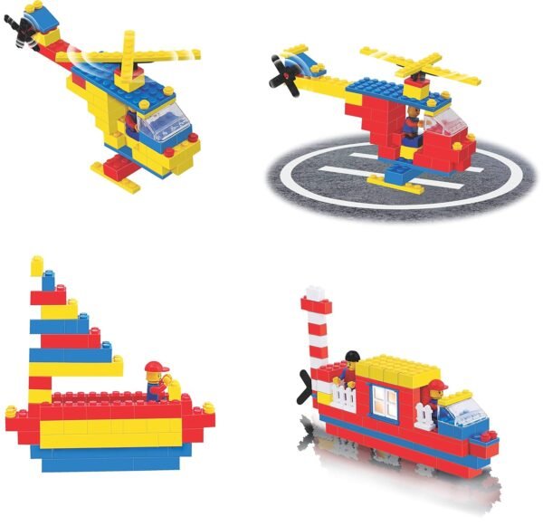 TOYZTREND expert building blocks for kids, 180+ pieces blocks. let your kid make everything he/she dreams of. improves logical thinking and cognitive skills of kidsMulticolor - Image 3