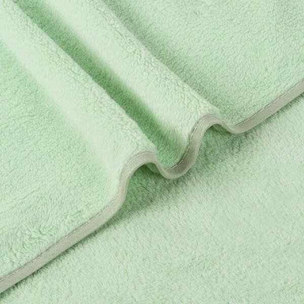 Cute Kids Cotton Bath Towel, 250 GSM, Large Size, Super Soft, Absorbent, Quick-Dry, Gentle on Skin, Perfect for Bath, Travelling, Pool, or Beach, Size- 43 X 23 Inch, Mint Green - Image 4