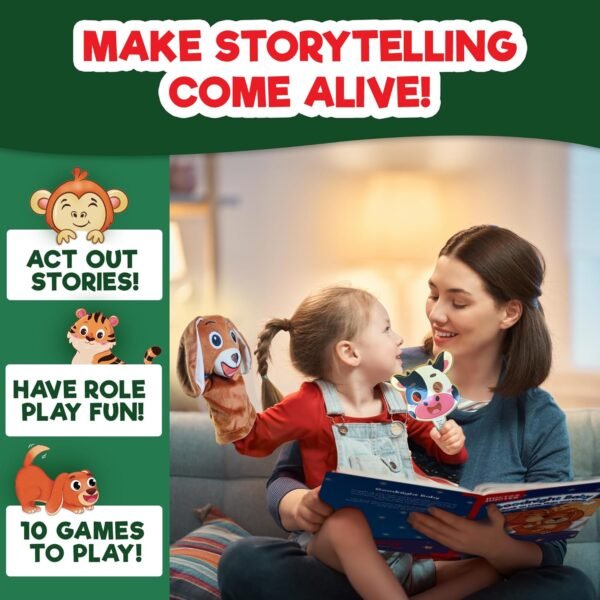 Einstein Box My Big Box of Storytelling for Boys & Girls 1,2,3,4,5 Years | Toys & Gifts for 1+ Year Olds | with Story Books & Pretend Play Masks |,colourful theme - Image 3