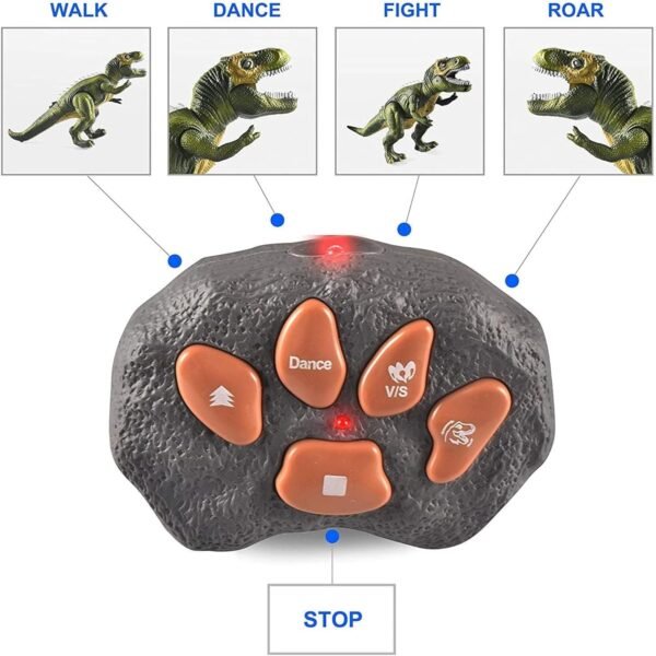 SNAPTRON Velociraptor Remote Control Dinosaur Toy for Boys & Girls, Interactive, Light & Sound, Ages 3+ - Image 3