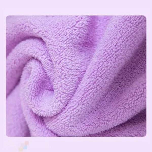 Microfiber Kids Bath Towels Quick Dry Super Absorbent Super Soft Bath Towel for Babies Toddler-Baby Towel for Boys and Girls (Purple/Green, Pack of 2),1000 TC - Image 4