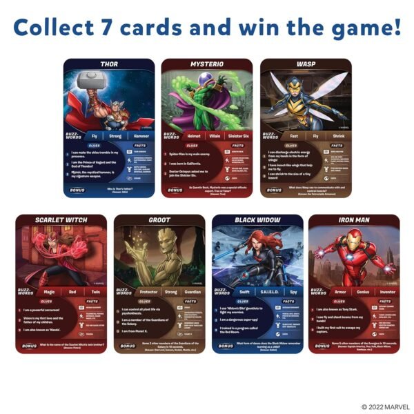 Skillmatics Guess in 10 Marvel, Perfect for Boys, Girls, Kids, Teens, Adults Who Love Card Games, Board Games, Toys, Avengers, Spiderman, Iron Man, Gifts for Ages 8, 9, 10 and Up - Image 5