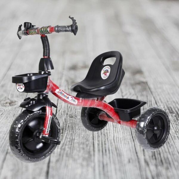 Tricycle for Kids Green Colour with Basket Baby Tricycle for Baby boy or Baby Girl Kids trikes or Toddler Tricycle for 1-4 Years Kids (Red) - Image 6