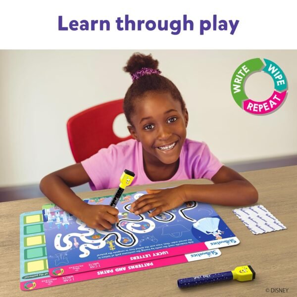 Skillmatics I Can Write Disney Princess - Reusable Preschool Learning Activities, Educational Toy and Game, Back to School Supplies, Gifts for Students, Kids, Toddlers Ages 3, 4, 5, 6,Multicolor - Image 5