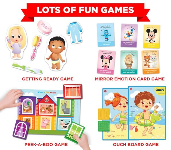 Einstein Box Featuring Disney for 1-Year-Old Boys/Girls | Disney Gift Toys for 1-Year-Old Boys & Girls | Board Books, Pretend Play Set | Learning & Educational Toys | Birthday Gift Set of 3 | - Image 5