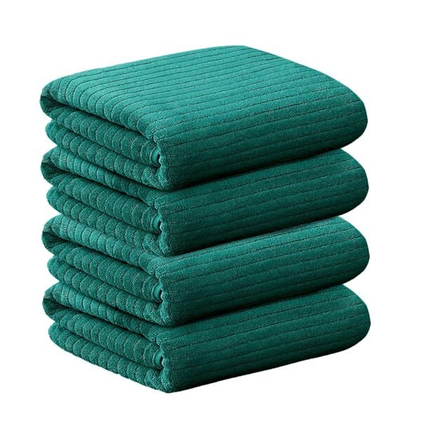 Story@Home Hand Towel Set of 4 | 400 GSM Microfiber Hand Towels | Color : Green | Soft Towel & Absorbent Gym Towel | Quick Dry Towel for Kitchen Towel | Lightweight Bamboo Towels for Kids Towel