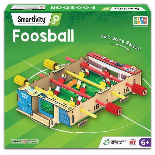 Smartivity DIY Foosball Table for Kids Ages 6-7-8-9-10-11-12 Years I Indoor Scoccer Game | Birthday Gifts for Boys & Girls | STEM Science Toy for Kids Age 6-12 Years Old