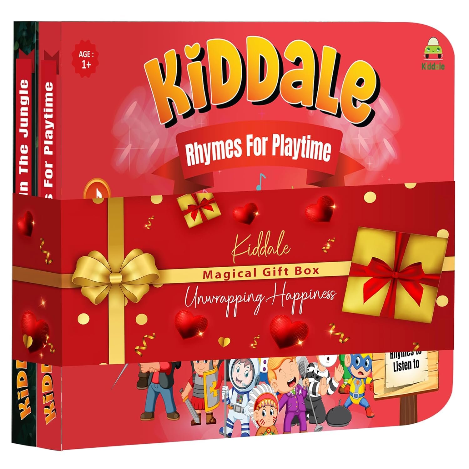 Kiddale Bundle of 2 Musical Rhymes Books|16 Wild Animal&8 Classical Nursery Rhymes|28 Sounds Each|Interactive Touch&Play Sound Books|Ideal Gift for 1-3 Years|Sing-Along Collection,Multicolor