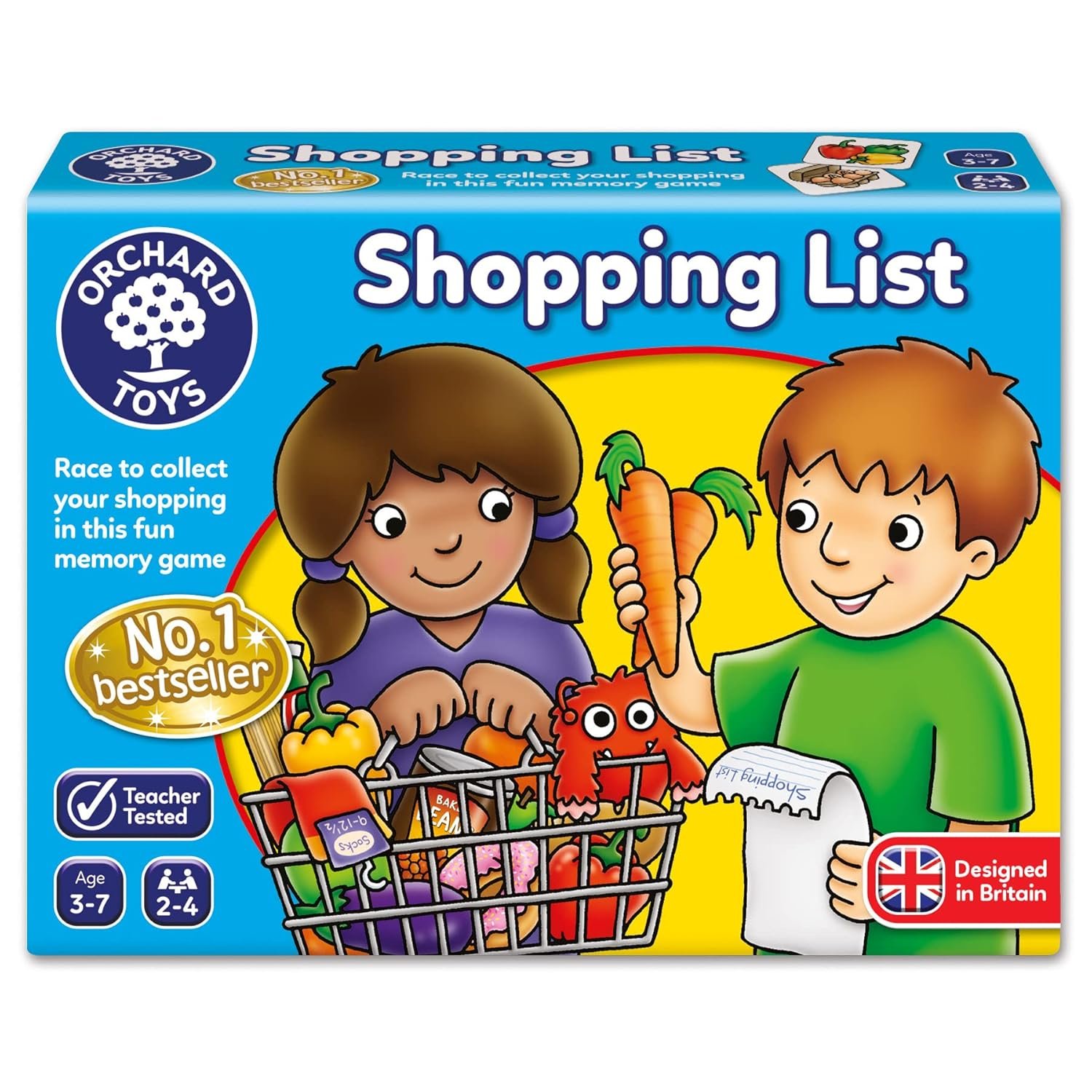 Orchard Toys Shopping List Educational Matching & Memory Board Game Party Gift|Travel & Family Fun Time For Kids 3 To 7 Years|Pack of 1