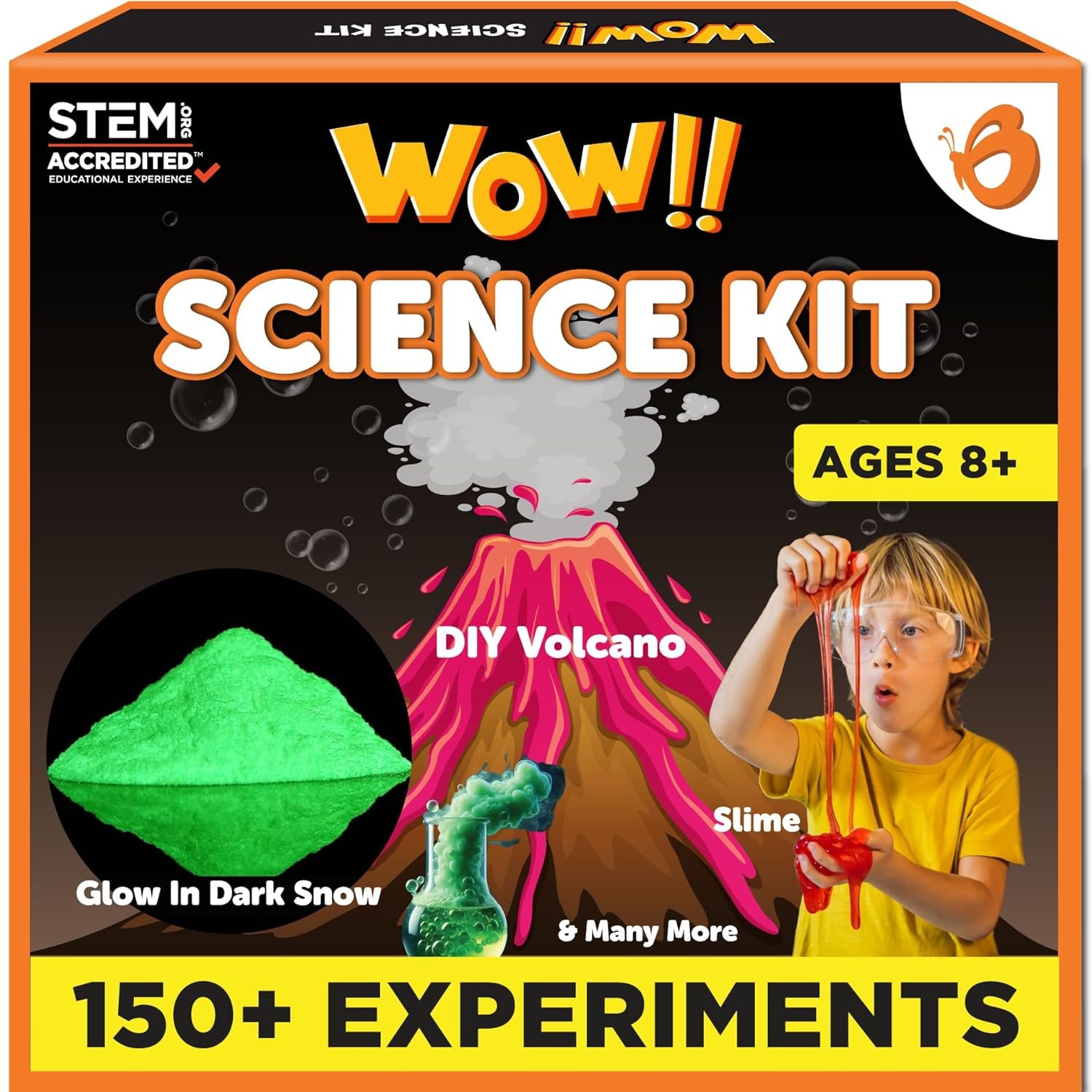 Butterfly EduFields 150+ Science Experiment Kit for Boys Girls Ages 8-10-12-14 Year Old Kids | Birthday Gift for Kids | STEM Learning Toys for 8,9,10,11,12,13,14 Years Olds | Science Project Kit