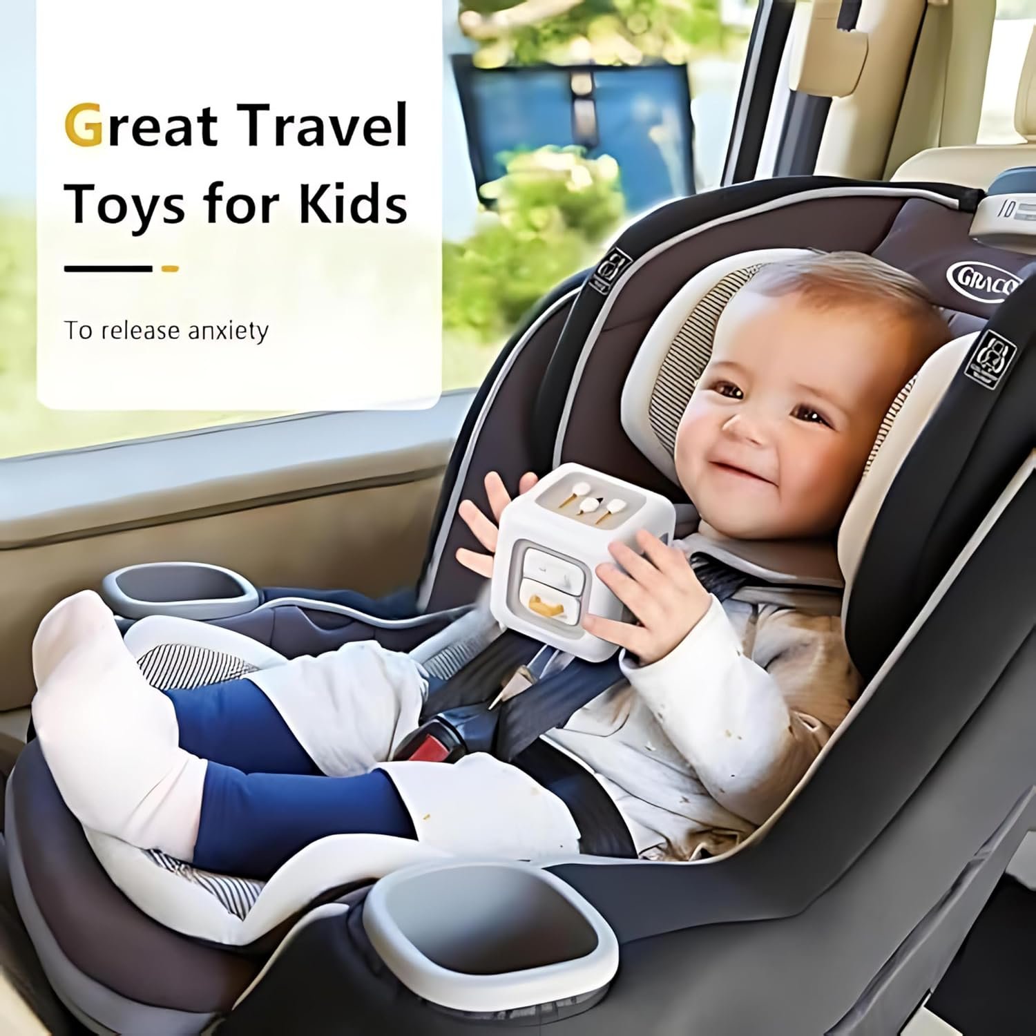 Life Skill Builder Cube Montessori Toys for 1 Year OldBusy Cube for Baby Toys 12-18 MonthsBaby Sensory Travel Toys for Toddlers 1-3Birthday Gifts for 1 2 Year Learning & Motor SkillWhite - Image 6
