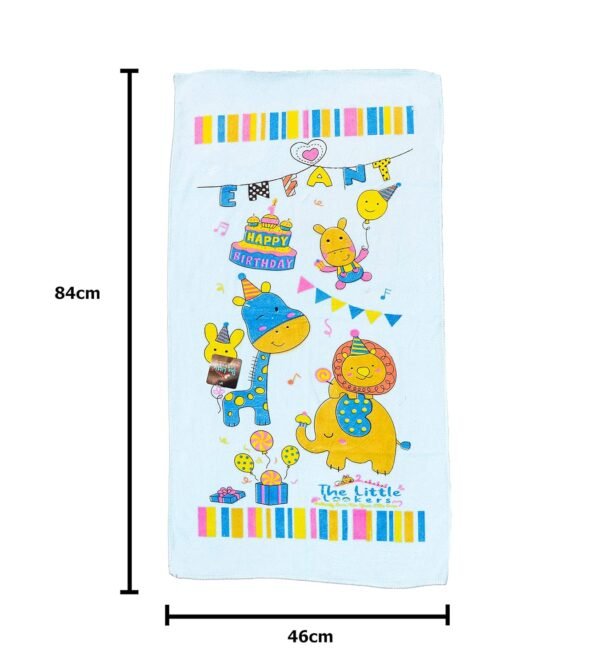 THE LITTLE LOOKERS Microfibre Towel for Newborn/Baby/Kids| Super Soft Baby Bath Towel Set for Infants/Bathing Accessories| (0-2 Years) (Blue, Pack of 1(48x84cm)) - Image 2