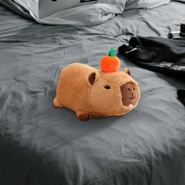 Capybara Stuffed Toy with Sound and Blow Bubbles Capybara Plush Toy for Kids 30cm - Image 2