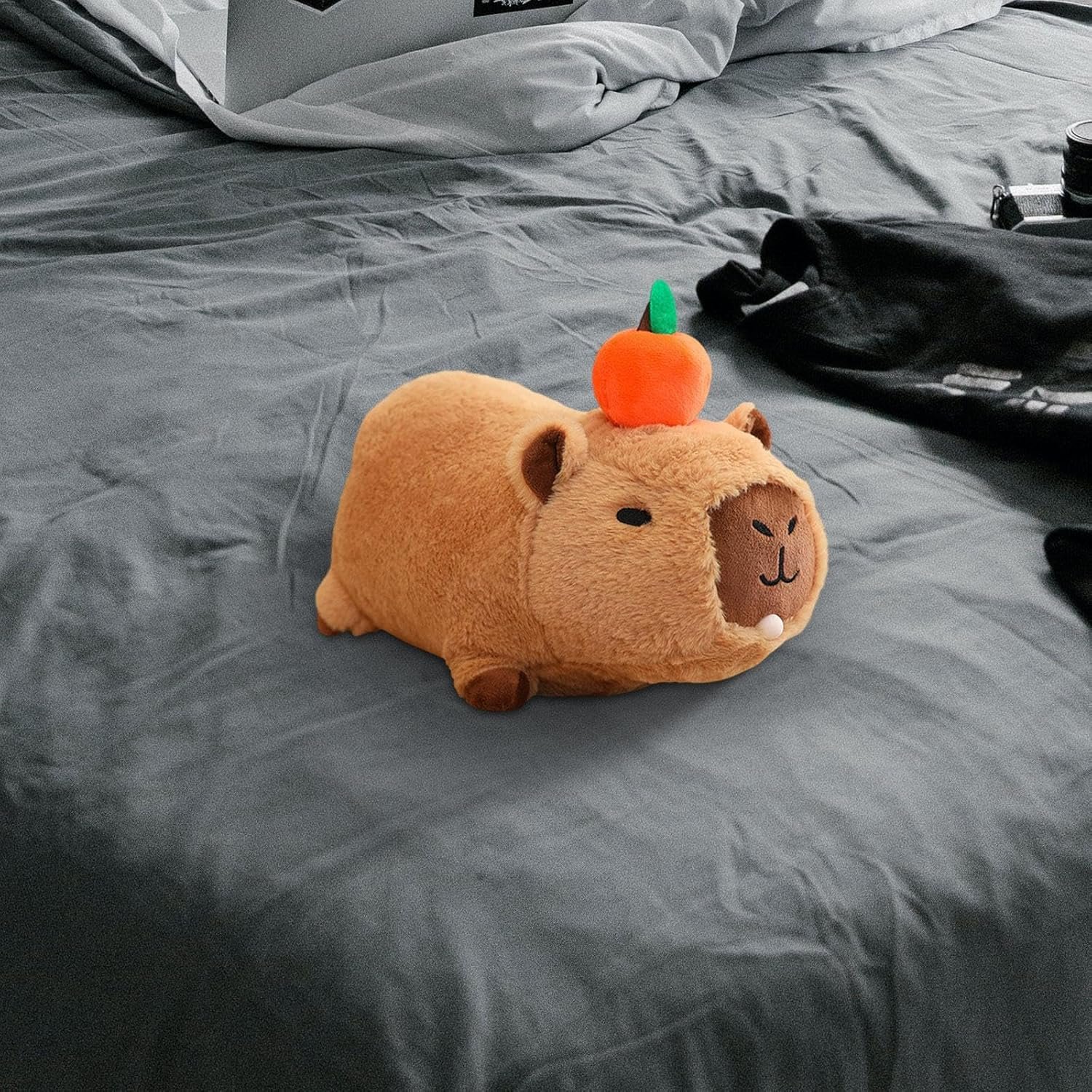 Capybara Stuffed Toy with Sound and Blow Bubbles Capybara Plush Toy for Kids 30cm - Image 2