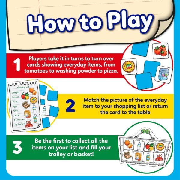 Orchard Toys Shopping List Educational Matching & Memory Board Game Party Gift|Travel & Family Fun Time For Kids 3 To 7 Years|Pack of 1 - Image 4