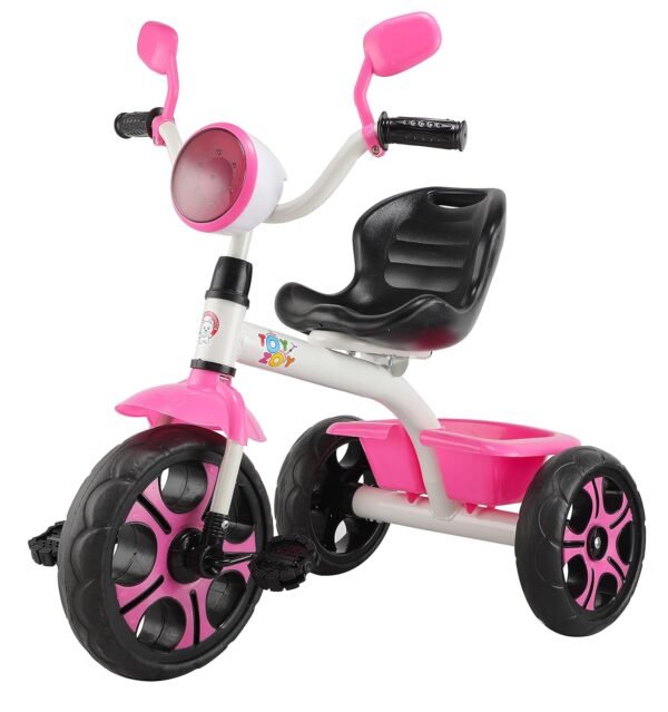 Melody Lite Kids|Baby Trike|Tricycle with Light and Music for Kids|Boys|Girls|Cycle for Kids 1-4 Years TZ-545(Pink)