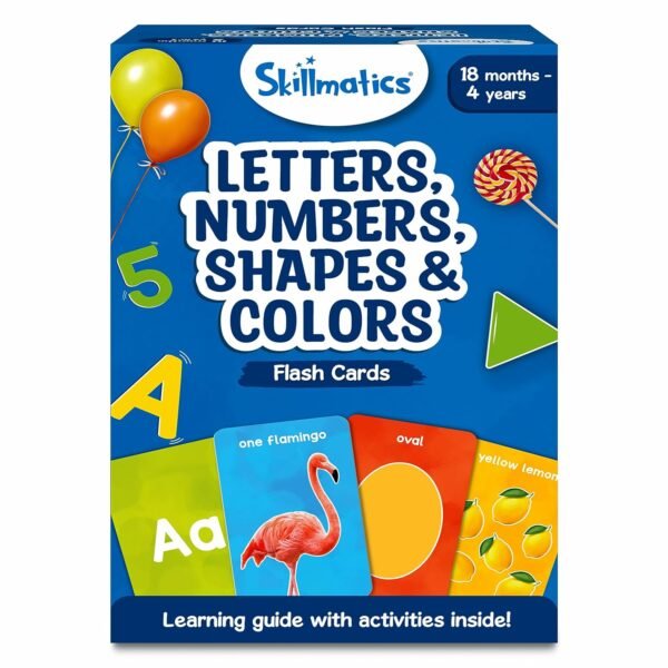 Skillmatics Thick Science Flash Cards for Toddlers - First 100 Animals, Montessori Toys, Preschool Learning Activities, Learning Aids, Gifts for Kids Ages 1, 2, 3, 4 Years