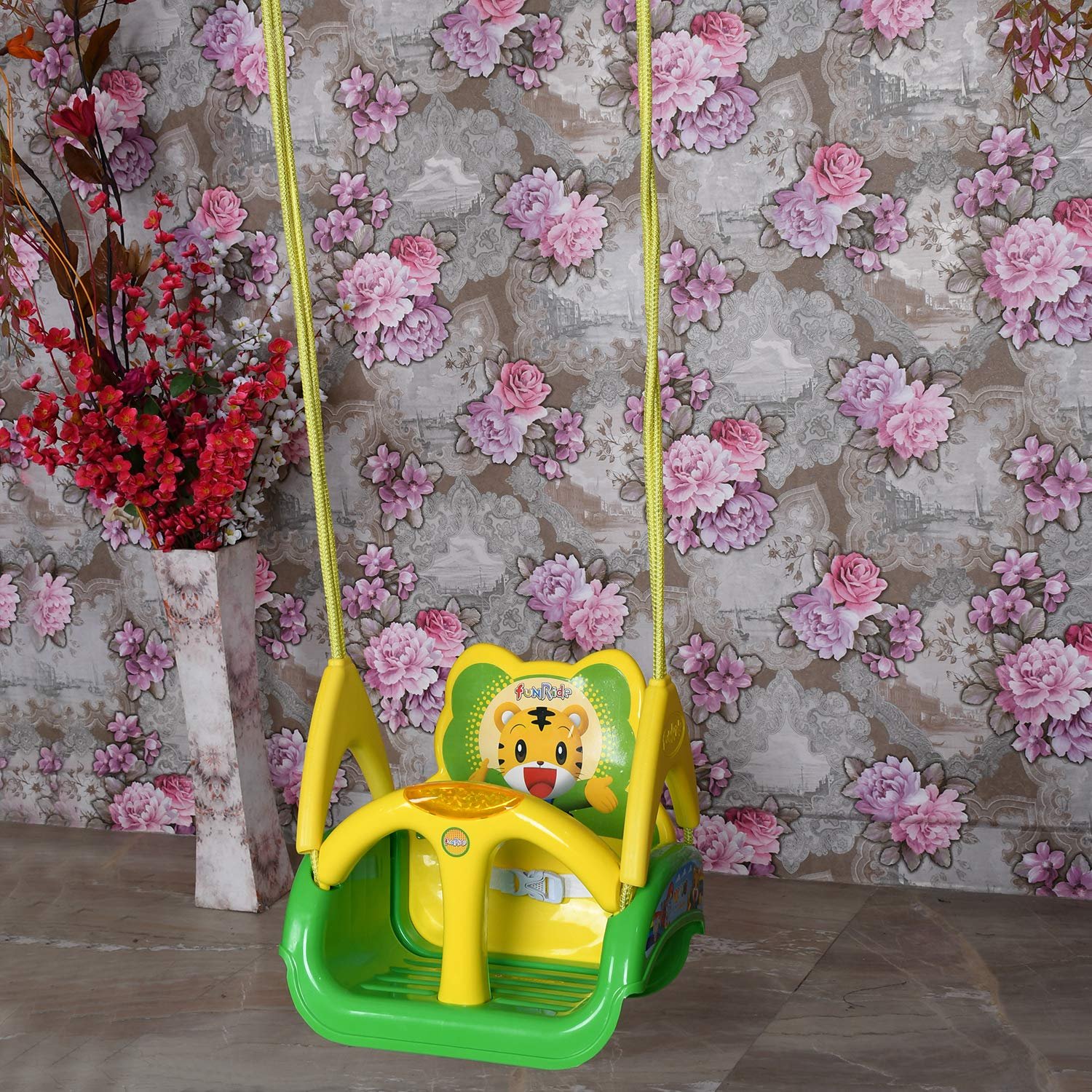 eHomeKart Swing for Kids - 3-in-1 Adjustable Baby Swing Toy for Indoor and Outdoor - for Boys and Girls of Age 6 Months+ (Green) - Image 2